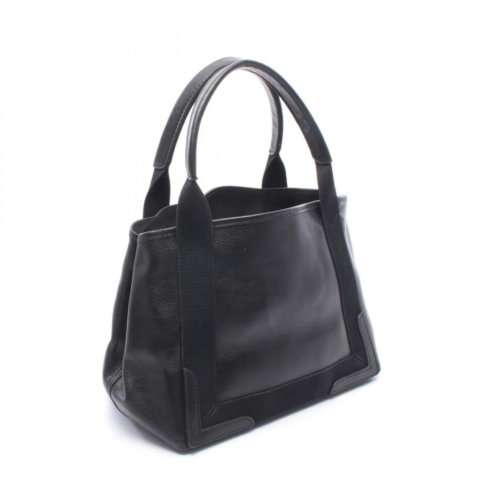 Balenciaga Navy Cabas S Tote Bag Handbag Leather Women's Black 339933 - Picture 2 of 10